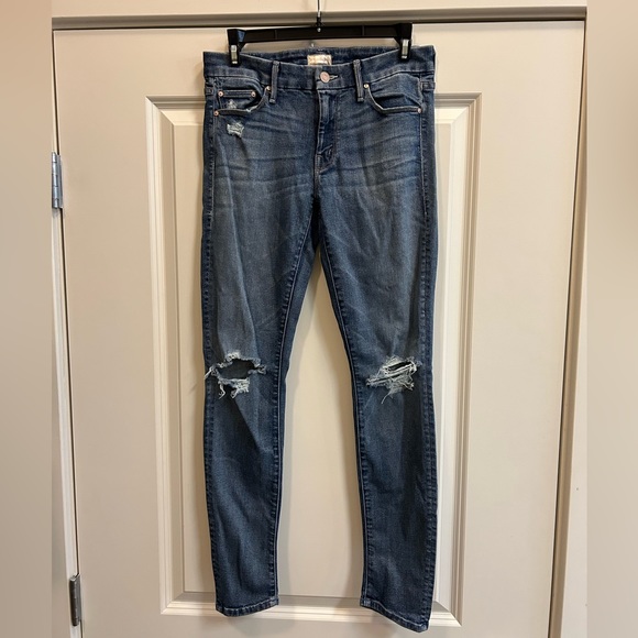 MOTHER The Looker Songs of the Cowboys Blue Skinny Jeans - size 27 - Picture 2 of 6